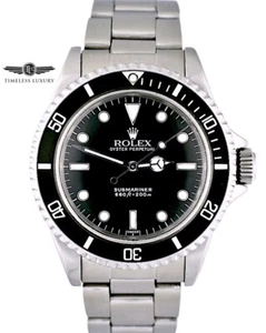 Vintage 1967 Rolex Submariner 5513 Stainless Steel 40mm Black Service Dial Watch - Picture 1 of 6