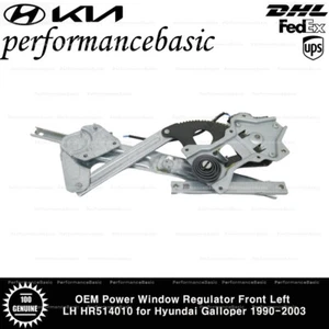 OEM Power Window Regulator Front Left LH HR514010 for Hyundai Galloper 1990-2003 - Picture 1 of 2