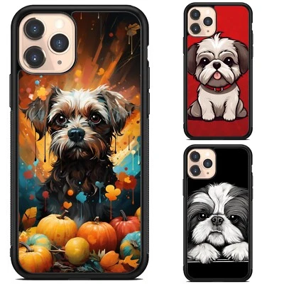 Funda Híbrida Para Samsung Galaxy S23 Plus Ultra Linda Gris Feliz Shih Tzu Foto 1 de 4