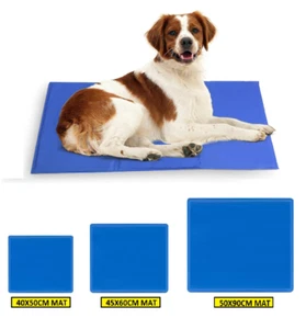 Pets Cooling Gel Mat For Dogs & Cats 3 x Sizes Summer Pet Cooler & Cool Collar - Picture 1 of 14