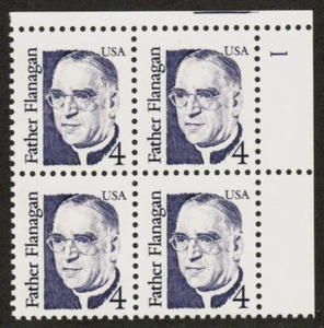 US USA Sc# 2171 MNH FVF PLATE # BLOCK Father Flanagan Boys Town Omaha Neb tagged - Picture 1 of 1