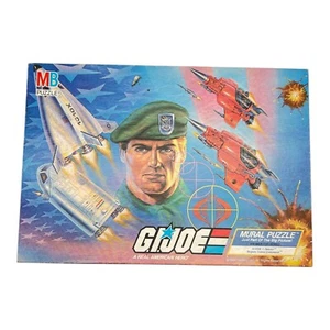 Vintage Milton Bradley G.I Joe Mural Puzzle Falcon Targets Cobra Command - Picture 1 of 6