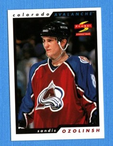1996-97 Score #43 Sandis Ozolinsh Avalanche