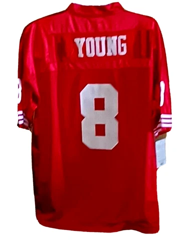 Steve YOUNG SAN FRANCISCO  49ERS  Men's  2X 54  Red Mitchell  & NESS  JERSEY Cover