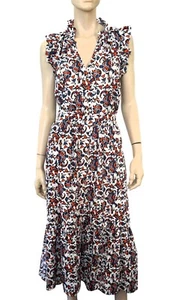 XIRENA Taryn Printed Cotton Tiered Midi Skirt XS NWT - Picture 1 of 3