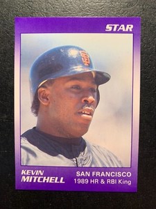 Kevin Mitchell 1990 STAR COMPANY 1989 HR  Card# 6 of 11 SAN FRANCISCO GIANTS