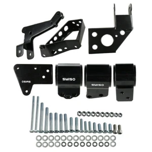 Black Engine Swap Mounts For Civic 92-95 Integra 94-01 K Series Swap K20 K24 62A - Picture 1 of 7