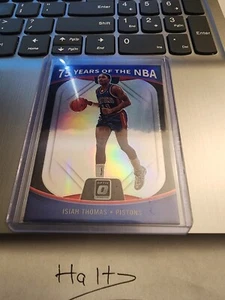 2021-22 DONRUSS OPTIC 75 YEARS OF THE NBA HOLO PRIZM ISIAH THOMAS - Picture 1 of 2