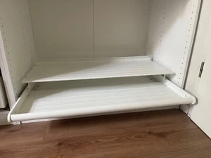 2 x Ikea Komplement Schuhregal weiß ausziehbar PAX Kleiderschrank 100 x 58 cm - Bild 1 von 5