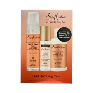 Shea Moisture Coconut & Hibiscus Curl Defining Trio Styling Set - Picture 1 of 3