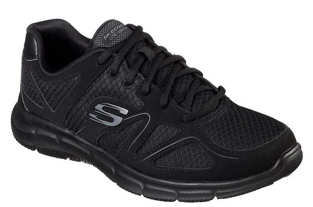 Skechers Satisfaction - Flash Point Herren Schuhe Sneaker 58350 (Schwarz-BBK)