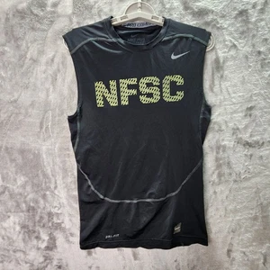 Nike Pro Combat Dri-FIT NFSC Sleeveless Shirt Men’s Medium Black - Picture 1 of 8