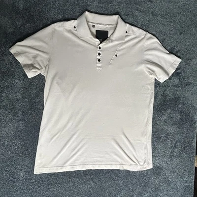 Camisa Polo 7 Diamonds Para Hombre XL Blanca Informal Manga Corta Abotonada Estilo Único Foto 1 de 4