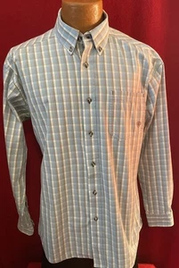 ARIAT hellblau kariertes LS Button Down Western Hemd Größe L - Bild 1 von 6