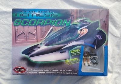 Star Trek Nemesis Scorpion Model Kit 2005 Polar Lights #4203 New Sealed - Image 1 of 4