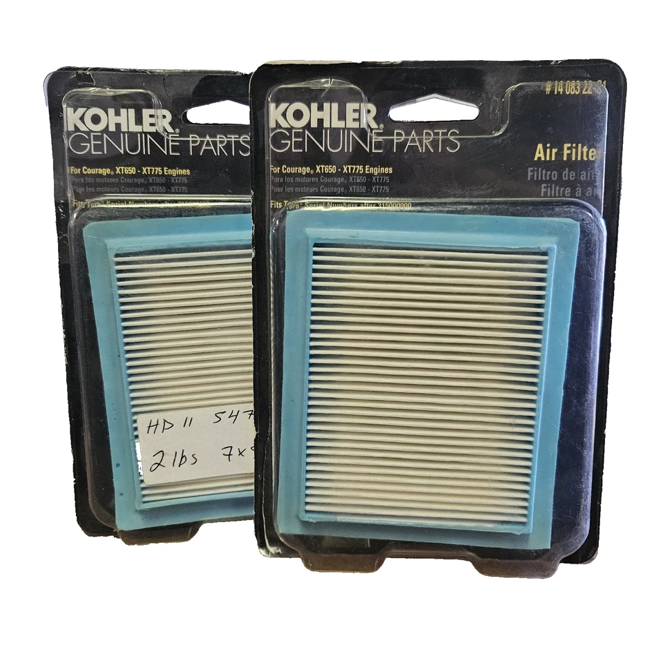 2 Pack Kohler Air Filter for Kohler Courage XT650-XT775 Engines - Image 1 of 4