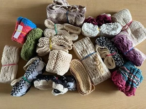 Joblot 23 Bundles Each Bundle 2 Metres Crochet Lace Embroidery Trim - Picture 1 of 4