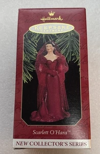 SCARLETT OHARA Burgundy Dress 1997 GWTW Hallmark Ornament 1st in Series Vintage - Bild 1 von 4