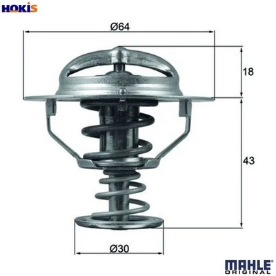 TERMOSTATO REFRIGERANTE TX 114 82D PARA INFINITI MITSUBISHI SPORT/MONTERO/PAJERO/II Foto 1 de 4