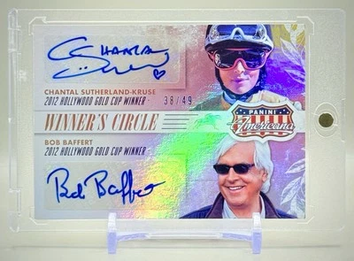 Chantal Sutherland-Kruse/Bob Baffert 2015 Panini Americana #WCS-CB Auto #/49 SSP - Image 1 of 3