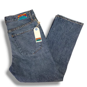 NWT Daily Blue Adriano Goldschmied Hype Button Fly Crop Jeans Sz. 28x26 Tempest - Picture 1 of 14