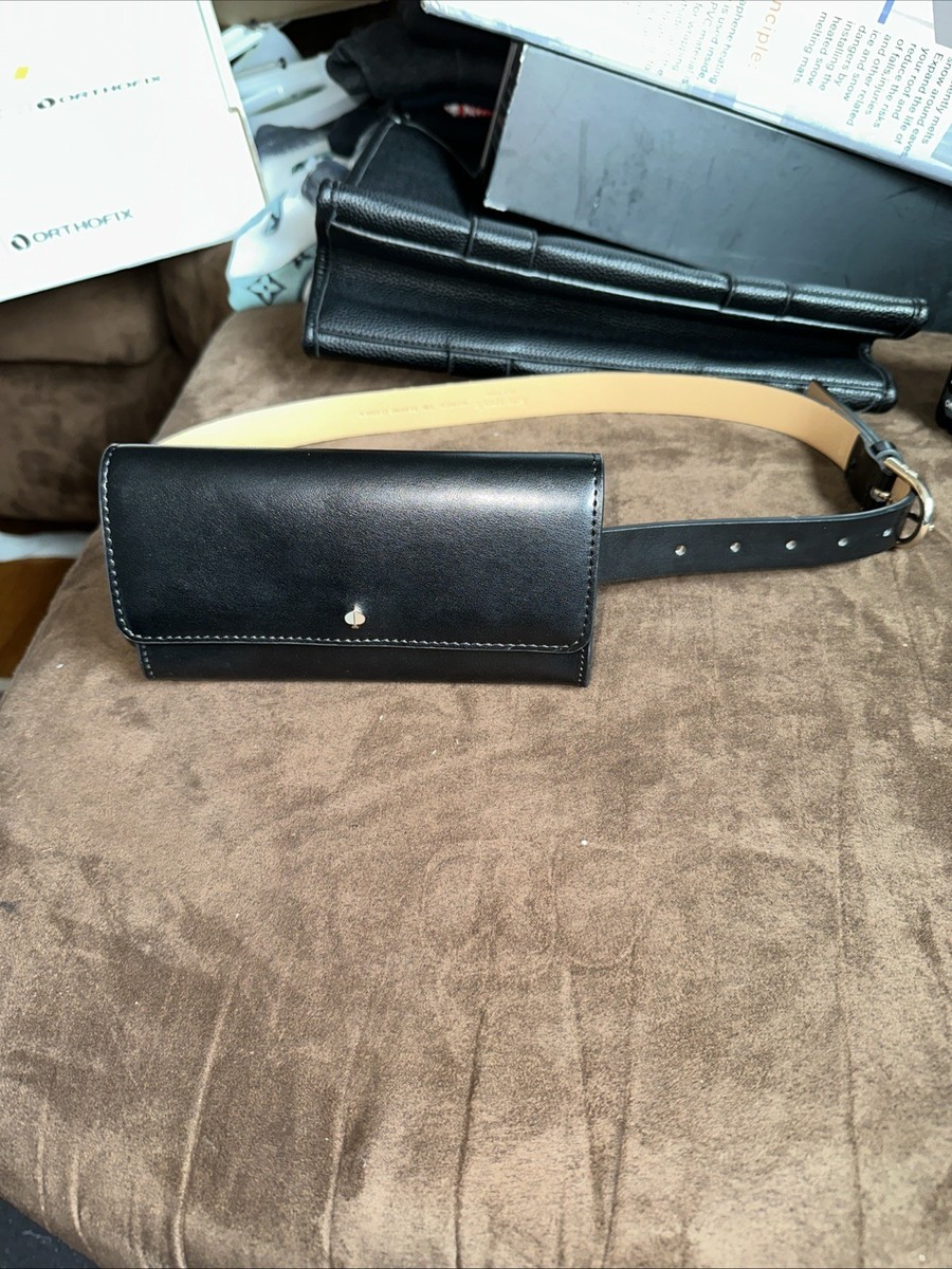 Kate Spade Belt Bag Leather Black Snap Top Wallet (slides Off Belt) Sz L-XL kate spade new york® Bow Belt Bag | Belk main image 2