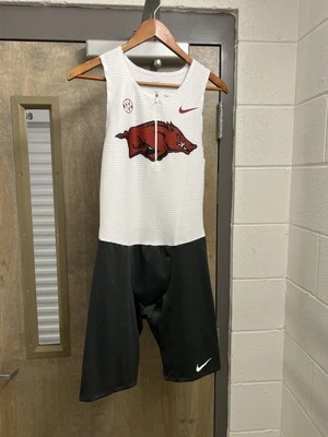 Nike  Arkansas Razorbacks NCAA SEC Track Unitard Singlet Size Medium - Image 1 of 4