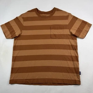 Patagonia Herren T-Shirt Large braun gestreift 100% Bio-Baumwolle - Bild 1 von 9
