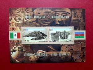 Mexico - Azerbaijan 2010 * Flags * Architecture * Joint Block * MNH - Picture 1 of 2