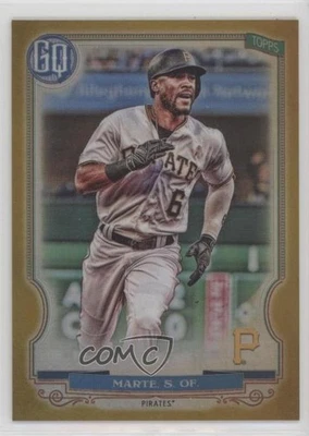 2020 Topps Gypsy Queen Box Topper Chrome Gold Refractor /50 Starling Marte #218 - Image 1 of 2