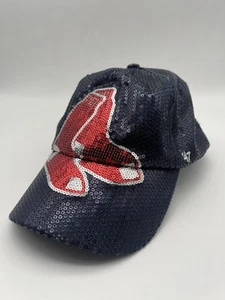 Boston Red Sox Women’s Hat Sequin Beads 47 Brand Adjustable Fenway Park MLB - Picture 1 of 6