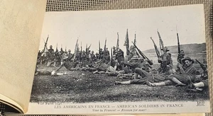 Antique Vintage 12 Postcards WWI Booklet Military Camp Soup Kitchen France Photo - Picture 1 of 6
