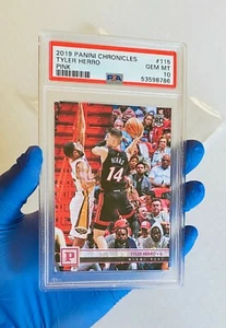 2019 Panini Chronicles PINK Tyler Herro Rookie RC #115 PSA 10 Miami Heat - Bild 1 von 4
