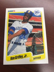 Ken Griffey Jr 1990 Fleer Baseball Card #513 NEAR MINT FREE SHIPPING - Picture 1 of 2