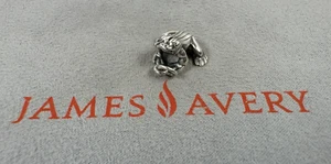 Rare & Retired James Avery Large 3D Frog Sterling Silver Charm or Pendant - Picture 1 of 9