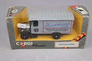 ZC876 CORGI CLASSICS C845 Camion 1/43 Thornycroft Van Duckham's oils 1929 silver - Foto 1 di 8