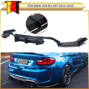 Für BMW M2 F87 16-21 Heckschürze Stoßstange Carbon Optik Heckdiffusor Splitter - Bild 1 von 12