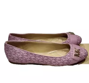 Michael Kors Jilly Ballet Flat Women's MK Logo Pink (PV22F) Size: US 8 - Picture 1 of 4