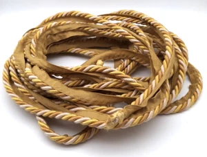 11 Yards Gold Upholstery Fabric Trim 1/2" Wide - Sewing Upholster Crafting - Picture 1 of 7