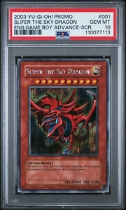 Yu-Gi-Oh! Slifer The Sky Dragon Game Boy ADV Secret Rare Promo GBI-001 PSA 10 - Picture 1 of 2