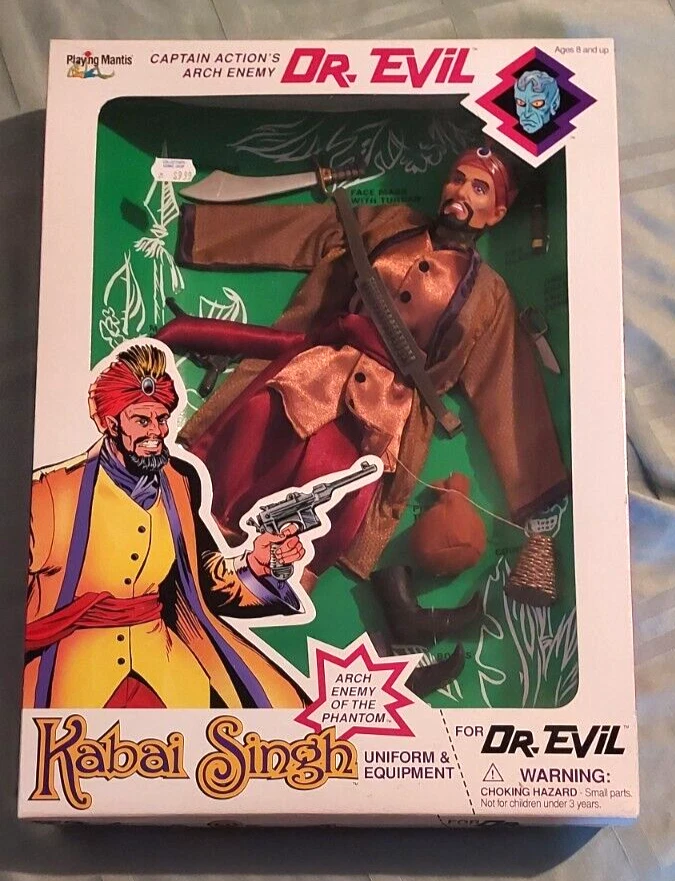 Captain Action Dr Evil Kabai Singh Uniform Equipment 1999 Vintage Playing Mantis
