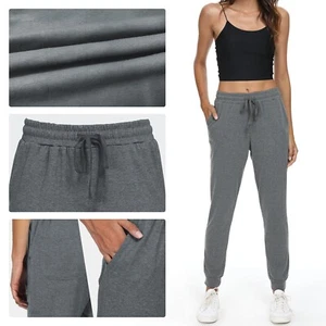 Women's Active Yoga Sweatpants Workout Joggers Leggings Pants Lounge Sweat Pants - Picture 1 of 7