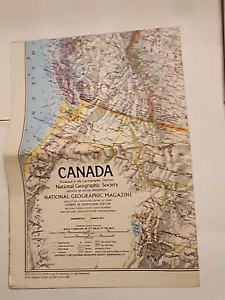 ⚡️CANADA National Geographic Map 1973 ICE AGE MAMMALS Special Map MINT 🔥 - Picture 1 of 2