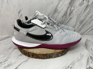 Nike Streetgato Indoor Soccer Grey Fog Dynamic Berry MEN'S Size 11.5 DC8466-021 - Picture 1 of 12