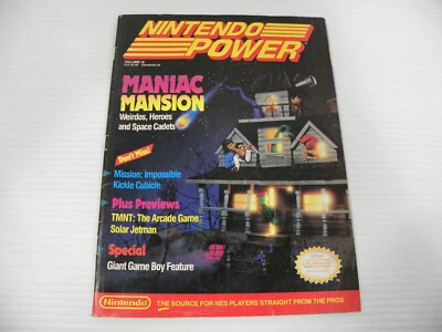 1990 Nintendo Power Magazine Volume #16 Maniac Mansion COMPLETE - Image 1 of 4