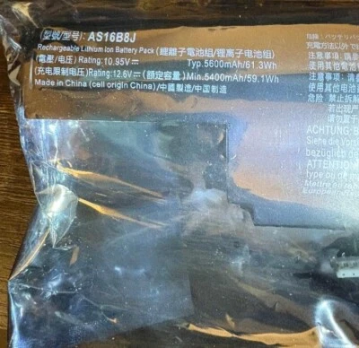 США 5600 ма·ч новый подлинный аккумулятор AS16B5J AS16B8J для Acer Aspire серии E5-575G - Изображение 1 из 3