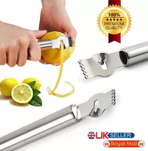 Zitrone Zitruszester hochwertiges Edelstahl Orange Schäler Limettenreibe Werkzeug - Bild 1 von 8