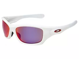 Gafas de sol polarizadas Oakley Pit Bull OO9161-07 blancas mate/OO rojas iridio asiáticas - Imagen 1 de 1