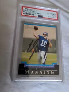 2004 Eli Manning ROOKIE RC PSA/DNA AUTO PSA Bowman - Picture 1 of 2
