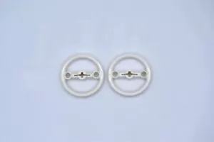 LEGO 2 x Umlenkrolle Rad weiß White Technic Steering Pulley Large 3736 4542733 - Bild 1 von 2